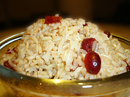 Brown Rice with CCranberries